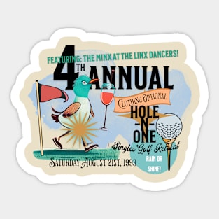 Minx at the Linx Hole N One Golf Tournament Sticker